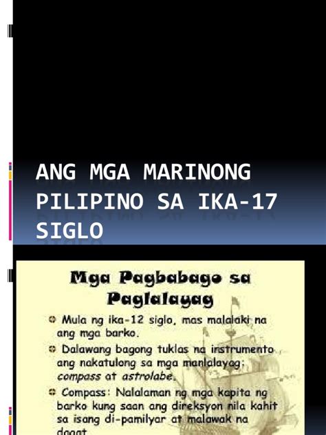 Ang mga Marinong Pilipino sa Ika.